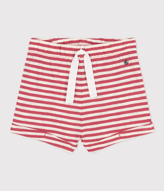 Babies' Stripy Slub Jersey Shorts