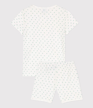 Girls' Spotted Cotton Short Pyjamas