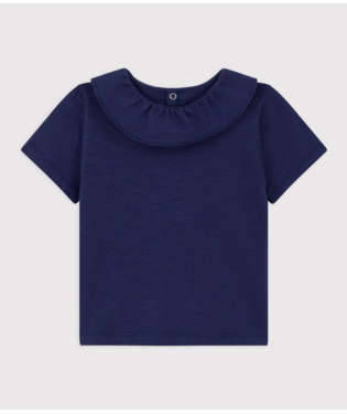 Babies' Short-Sleeved Slub Jersey Blouse