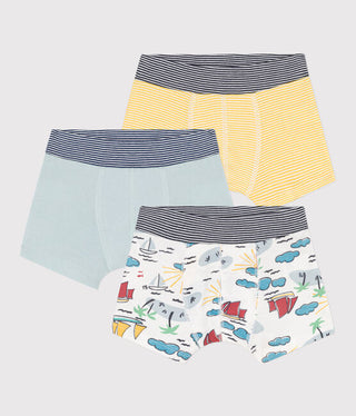 Boys' Cotton Explorer Boxer Shorts - Pack of 3