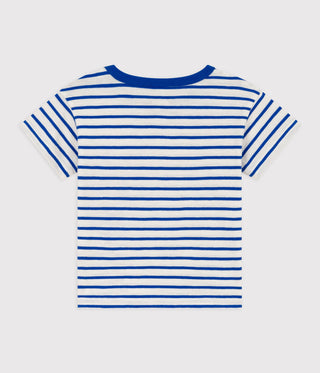 Babies' Stripy Cotton Short-Sleeved T-Shirt