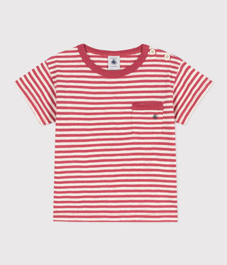 Babies' Short-Sleeved Striped Slub Jersey T-Shirt