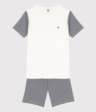 Boys' Pinstriped Short Cotton Pyjamas