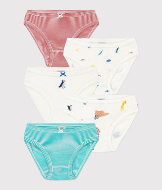 Girls' Cotton Briefs - 5-Pack