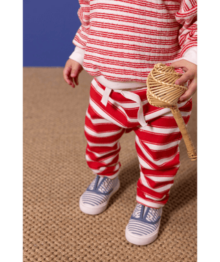 Babies' Thick Striped Jersey Trousers