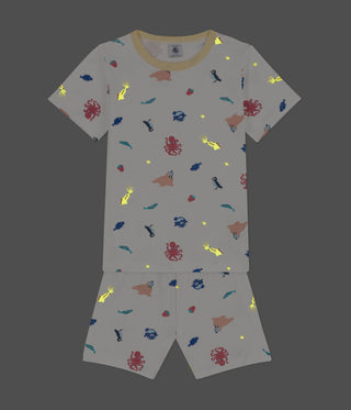 Unisex Glow-in-the-Dark Short Cotton Pyjamas