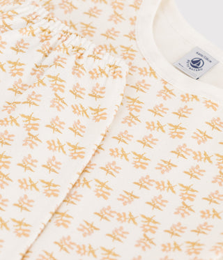 Girls' Floral Tube Knit Pyjamas