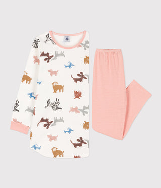 Girls' Dog Fleece Nightdress