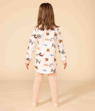 Girls' Dog Fleece Nightdress