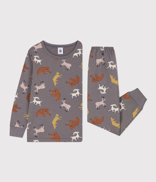Children's Unisex Animal Fleece Pyjamas