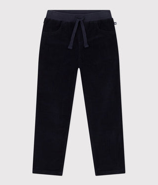 Unisex Straight-Fit Medium Velour Trousers