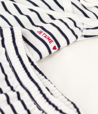 Babies' Cotton Striped Outfit - 2-Piece Set