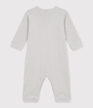 Babies' Footless Pinstriped Cotton Pyjamas