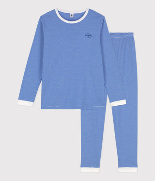 CHILDREN'S UNISEX PINSTRIPED COTTON PYJAMAS
