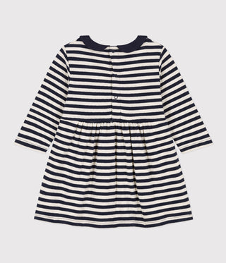 Babies' Long-Sleeved Stripy Tube-Knit Dress