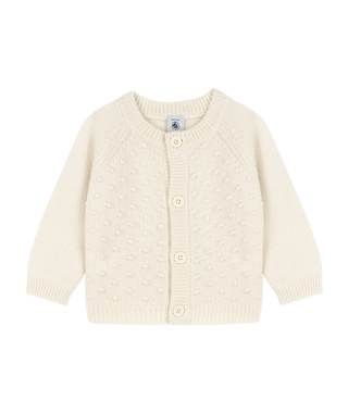Babies' Wool/Cotton Knit Cardigan