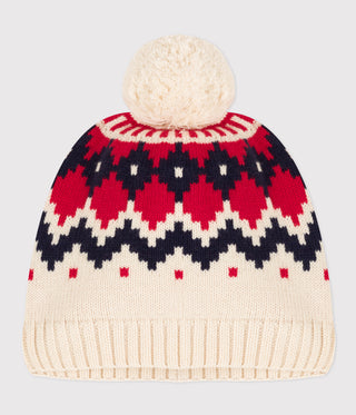 Unisex Patterned Knit Woolly Hat