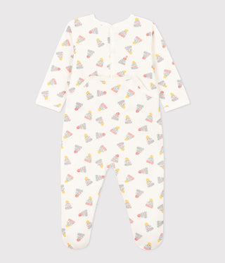 Babies' Bonnet Patterned Fleece Pyjamas