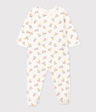 Babies' Bonnet Patterned Fleece Pyjamas