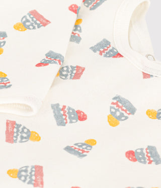 Babies' Bonnet Patterned Fleece Pyjamas