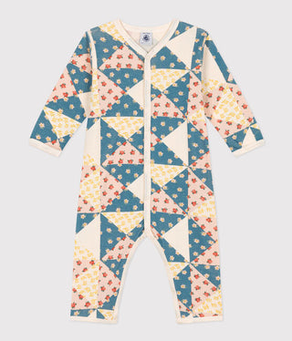 Babies' Footless Patchwork Cotton Pyjamas