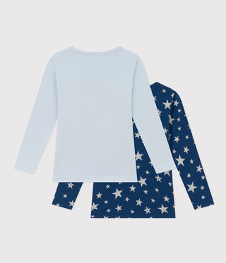 Boys' Star Long-Sleeved Cotton T-Shirts - 2-Pack