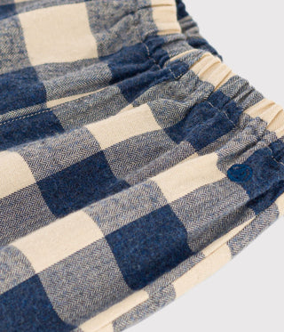 Babies' Checked Flannel Trousers