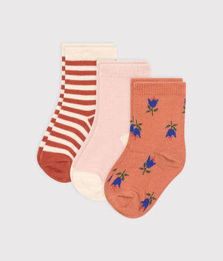 Babies' Floral Socks - 3-Pack