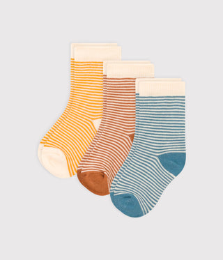 Babies' Pinstriped Socks - 3-Pack