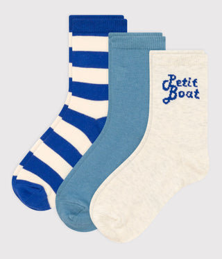 Children's Unisex Petit Boat Socks - 3-Pack