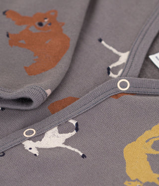 Animal Patterned Fleece Pyjamas