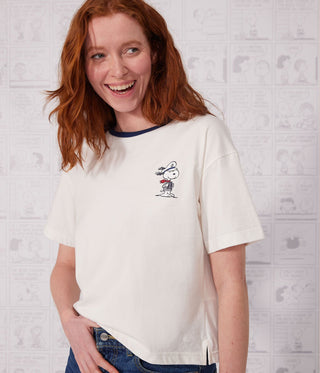 Women's Peanuts Printed Organic Cotton Boxy T-Shirt
