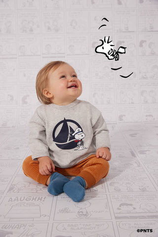 Babies Peanuts Printed Organic Cotton Sweatshirt
