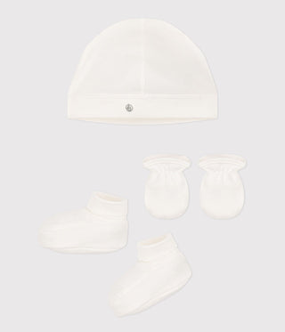 Baby Bonnet, Bootees and Mittens Set