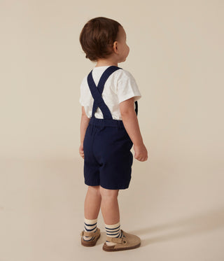 Babies' Serge Dungaree Shorts