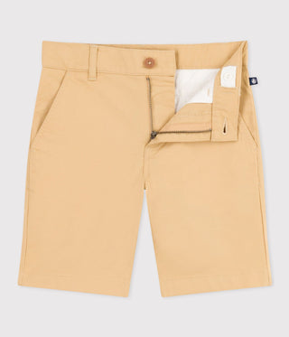 Boys' Cotton Canvas Bermuda Shorts