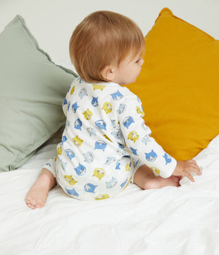 Babies' Footless Cotton Cat Pyjamas