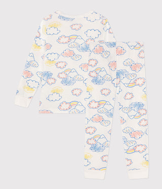 Children's Cotton Cloud and Rainbow Print Pyjamas