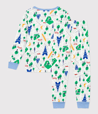 Children's Paris Print Cotton Pyjamas
