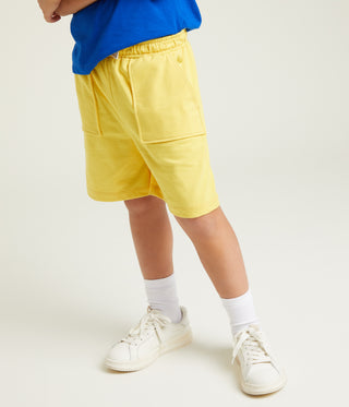 Boys' Yellow Cotton Shorts