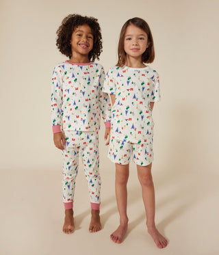 Children's Short Cotton Paris Print Pyjamas
