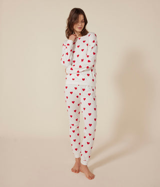 Women's Heart Printed Cotton Pyjamas