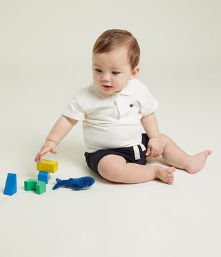 Babies' Short-Sleeved Cotton Polo Shirt