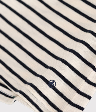 Babies' Short-Sleeved Striped Jersey Blouse