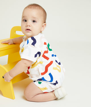 Babies' Printed Fleece Playsuit