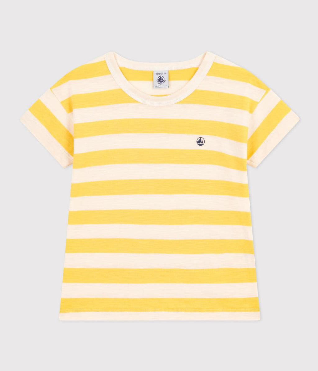 Tee-shirt Petit Bateau En Lin Pur - Taille XS - Couleur Beige-écru - Occasion Très Bon état
