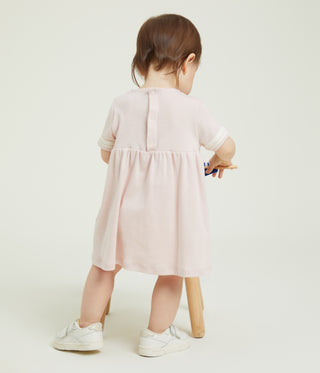 Babies' Organic Cotton Pink Sailor Dress