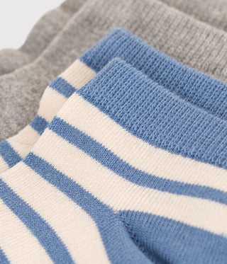Children's Stripy Cotton Socks - 2-Pack