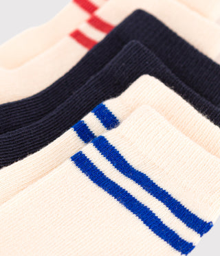 Babies' Stripy Cotton Socks - 3-Pack