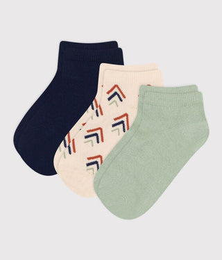 Children's Printed Cotton Socks - 3-Pack